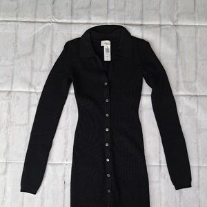 NWT Aritzia Wilfred Cove Dress in Black XS